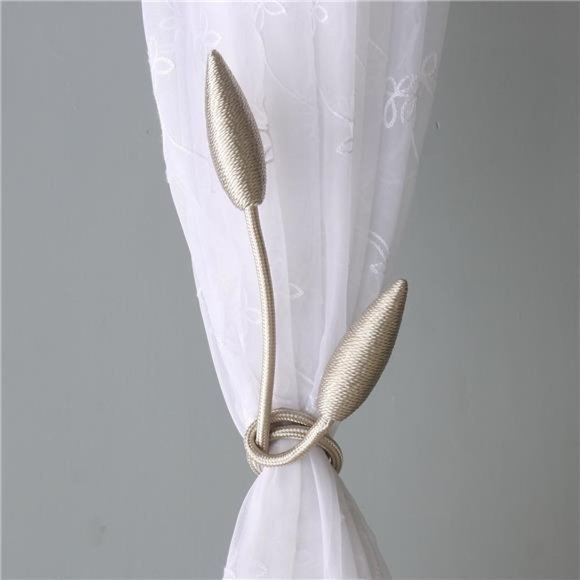 2 Pieces Curtain Tiebacks Clips Creative Window Drape Twist Tie Backs European - Picture 2 of 7